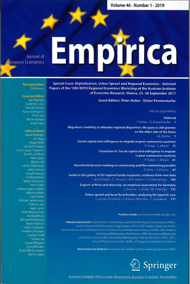 New Empirica Special Issue