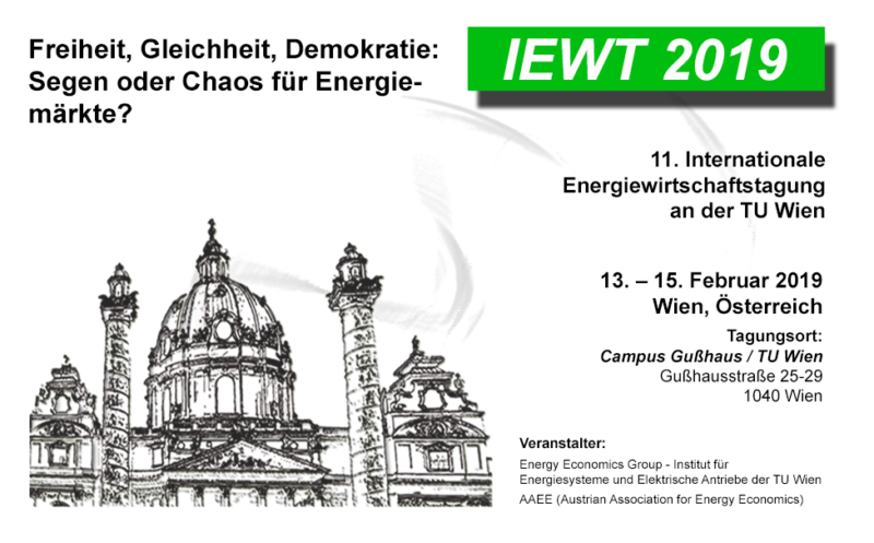 WIFO bei 11. Internationaler Energiewirtschaftlicher Tagung an der TU Wien